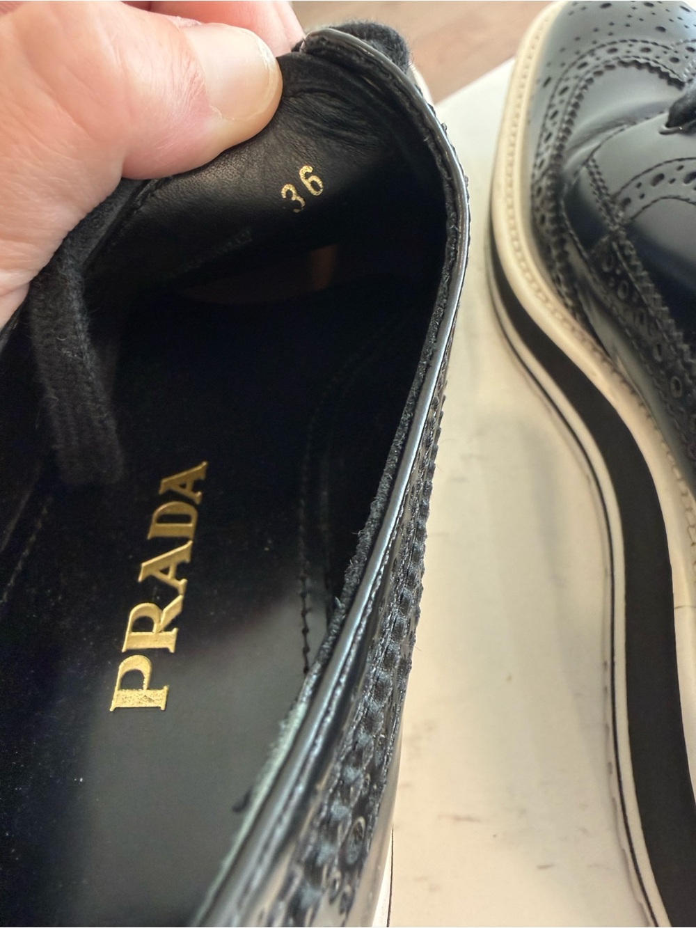 Prada Oxford Loafers - Picture 6 of 6
